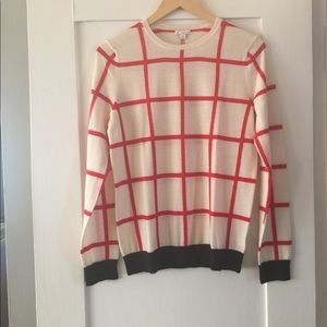Gap Red & Cream Sweater (Size M)